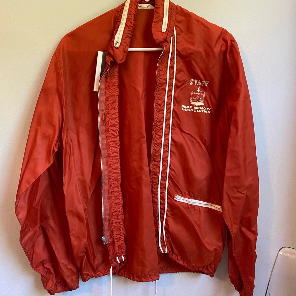 Vintage zip up wind breaker